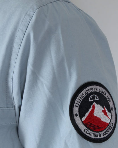 Ellesse – QTR – Smock-Jacke mit Reißverschluss in Himmelblau