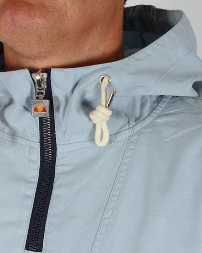 Ellesse – QTR – Smock-Jacke mit Reißverschluss in Himmelblau