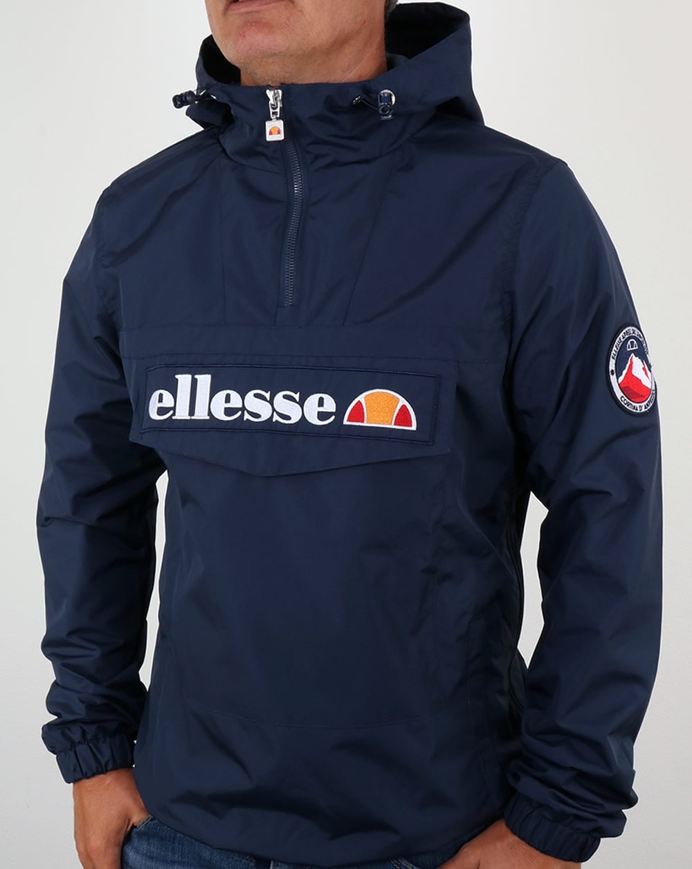 Ellesse Quarter Zip Jacket Navy Blue