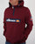 Ellesse Quarter Zip Overhead Jacket in Burgundy