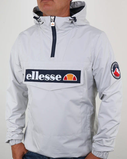 Ellesse – Überziehjacke mit Viertelreißverschluss, Hellgrau