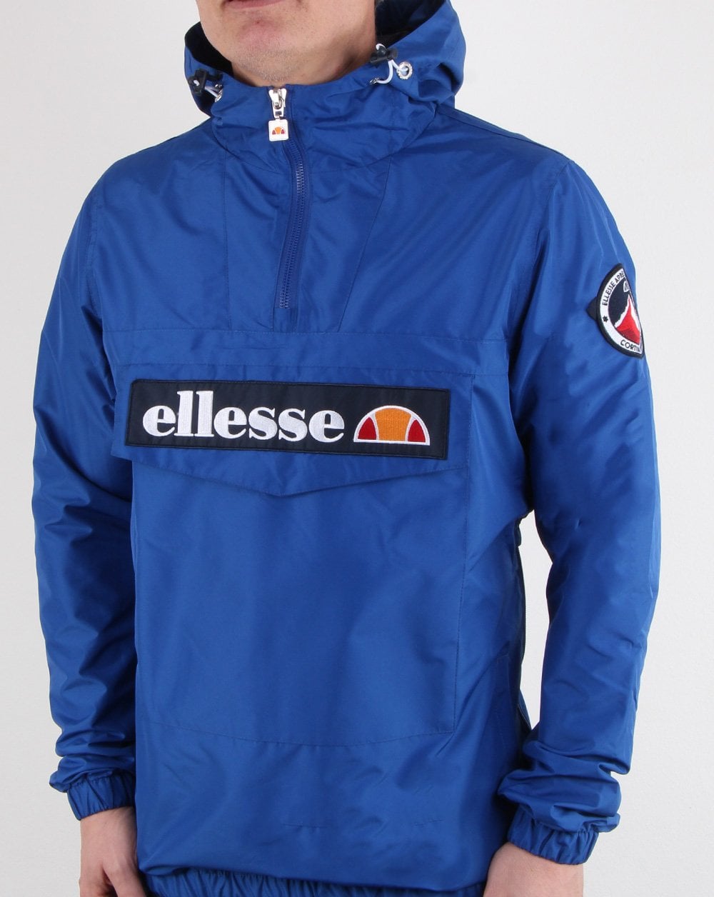 Ellesse Quarter Zip Overhead Jacket Royal Blue