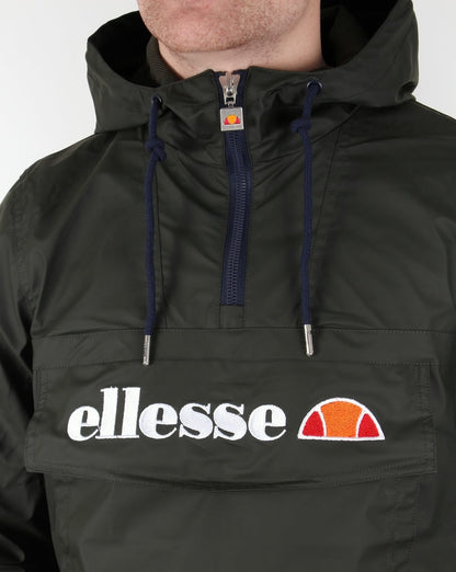 Ellesse – Smock-Jacke mit Viertelreißverschluss, tiefes Khaki