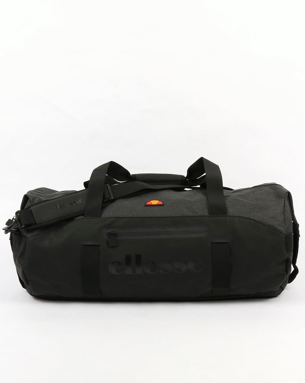 Ellesse – Renato Barrel Bag – Schwarz/Anthrazitmeliert