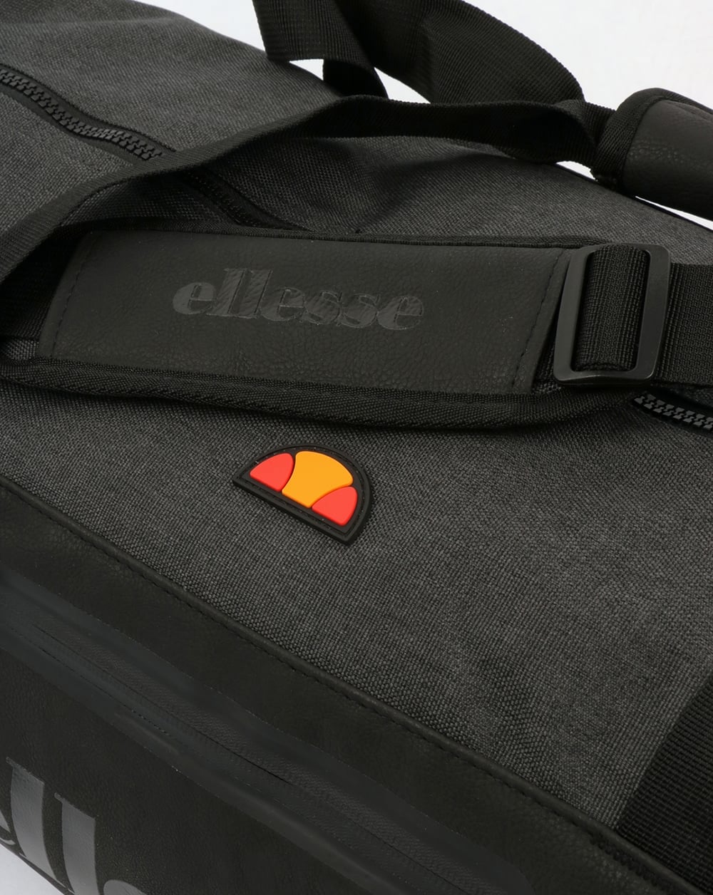 Ellesse Renato Barrel Bag Black/Charcoal Marl