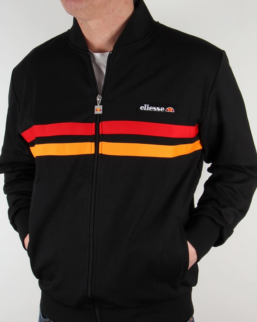 Ellesse Rimini 2 Trainingsjacke Schwarz/Rot/Orange