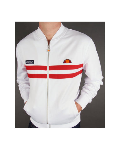 Ellesse Rimini 2 Trainingsjacke Weiß/Rot 