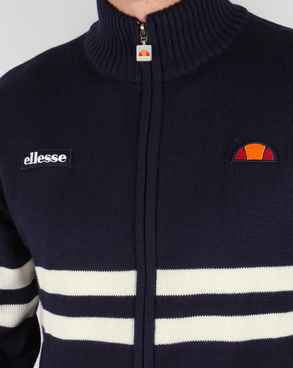 Ellesse Rimini Full Zip Knit Navy