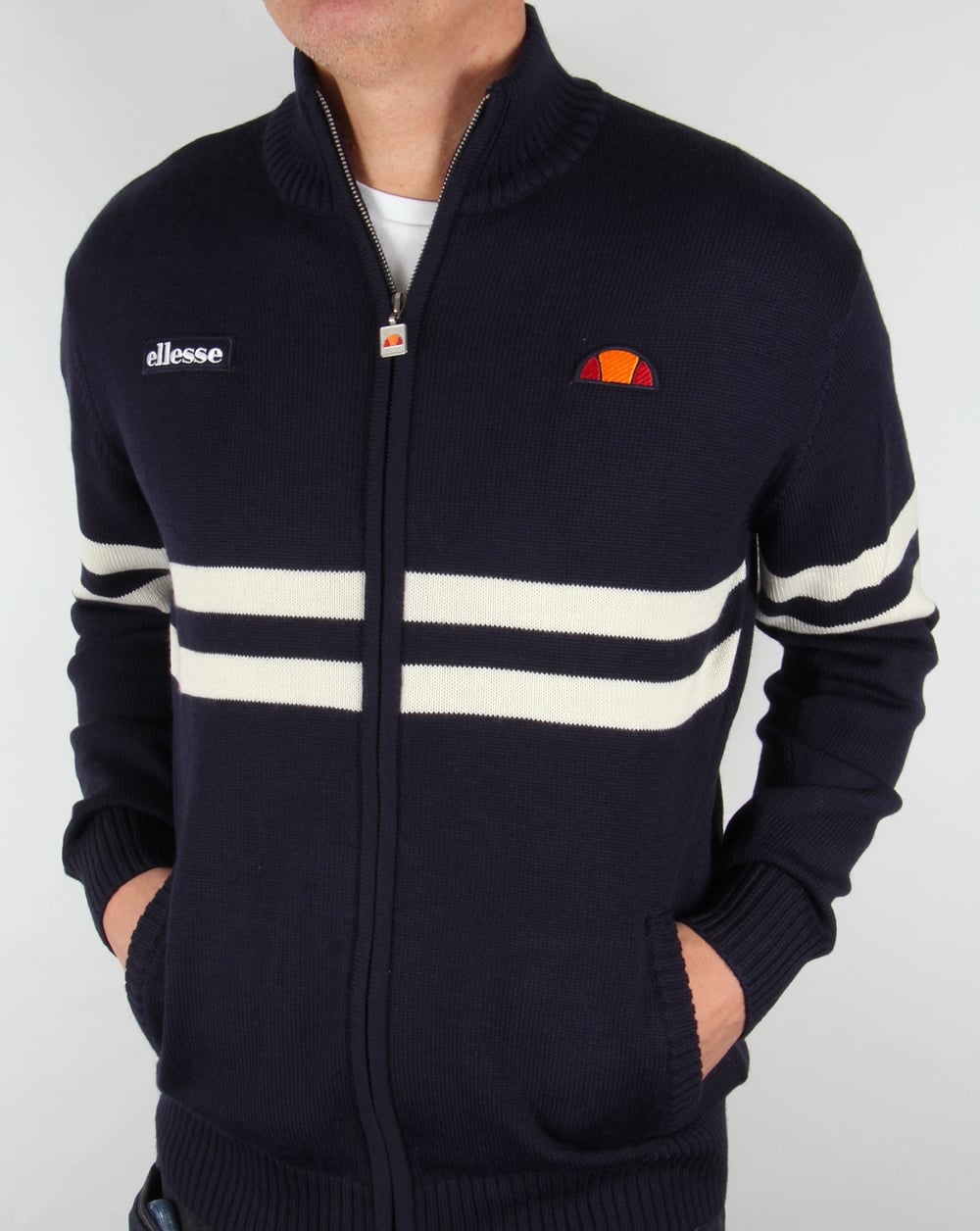 Ellesse Rimini Full Zip Knit Navy