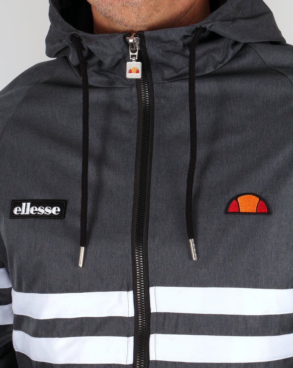 Ellesse Rimini Hooded Jacket Navy Marl