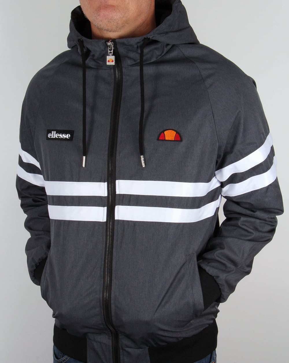 Ellesse Rimini Hooded Jacket Navy Marl