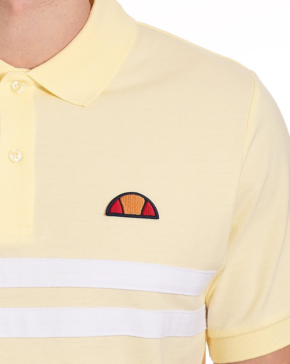 Ellesse Rimini Poloshirt Hellgelb/Weiß