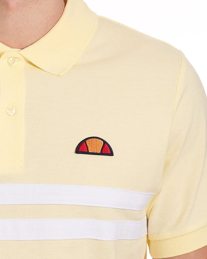 Ellesse Rimini Poloshirt Hellgelb/Weiß