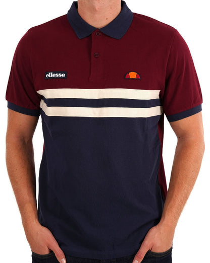 Ellesse Rimini Poloshirt Marine/Burgund