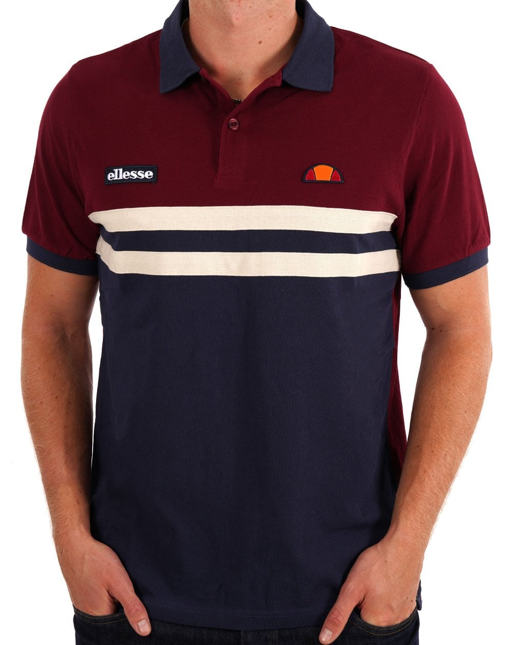Ellesse Rimini Poloshirt Marine/Burgund