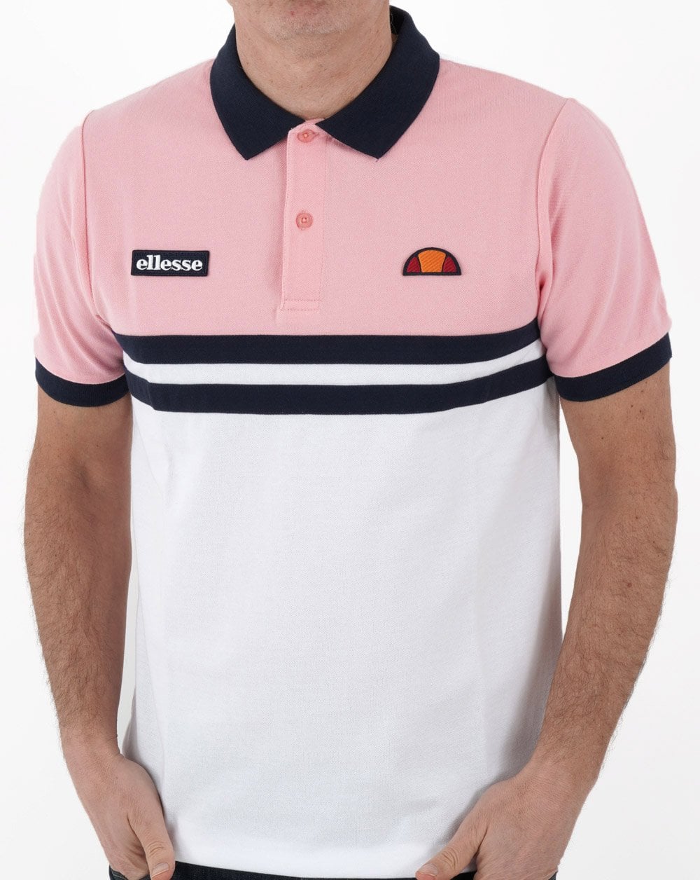 Ellesse Rimini Poloshirt Rosa/Weiß