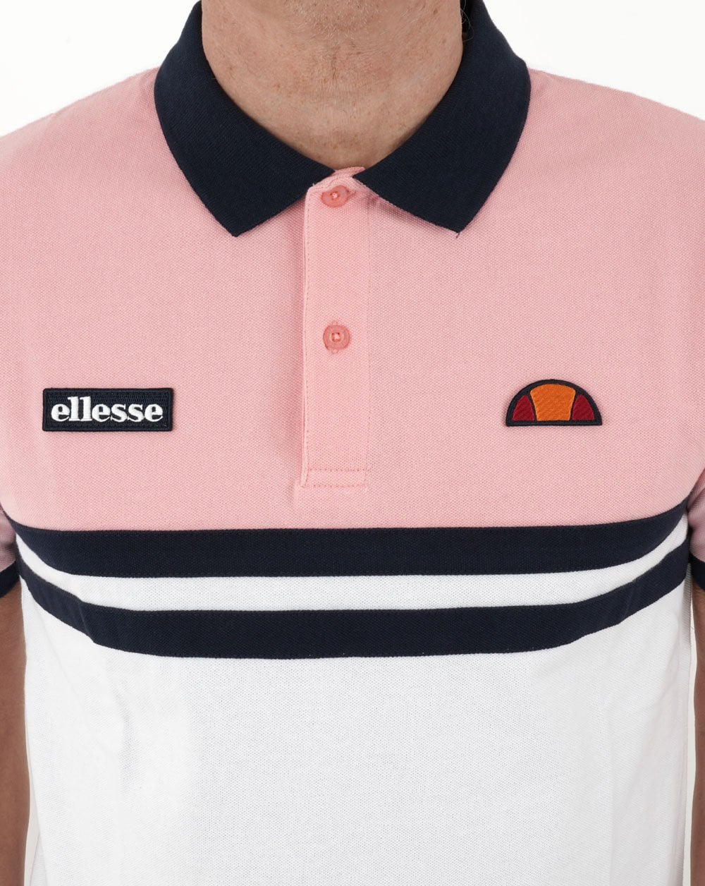 Ellesse Rimini Poloshirt Rosa/Weiß