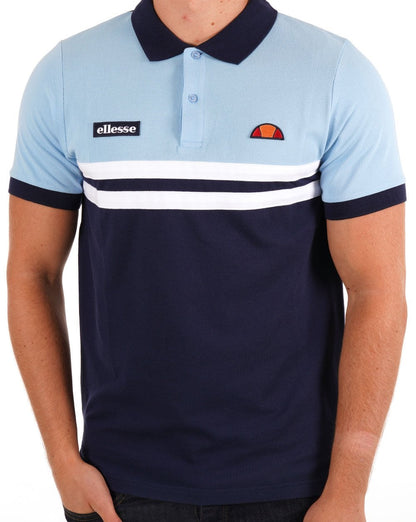 Ellesse Rimini Poloshirt Himmelblau/Marineblau