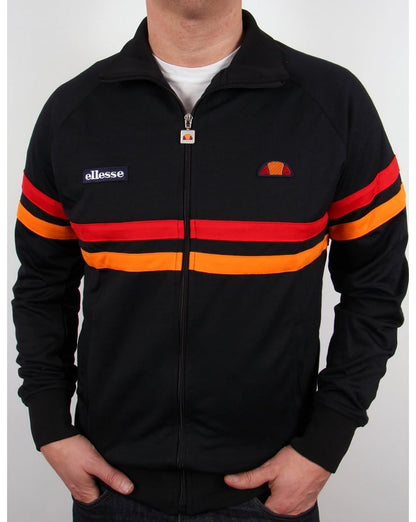 Ellesse Rimini Trainingsjacke Schwarz/Rot/Orange 