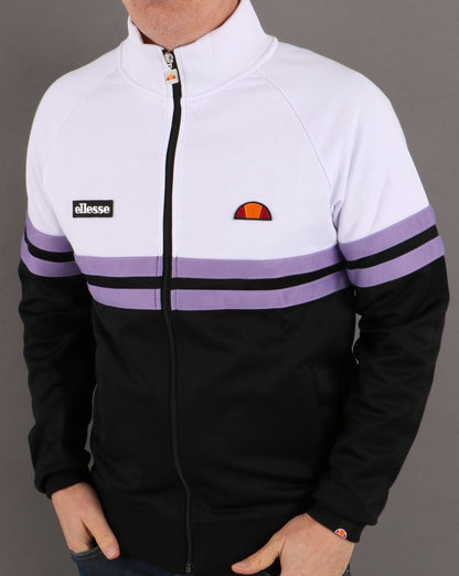 Ellesse Rimini Trainingsjacke Schwarz/Weiß/Flieder