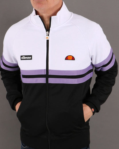Ellesse Rimini Trainingsjacke Schwarz/Weiß/Flieder