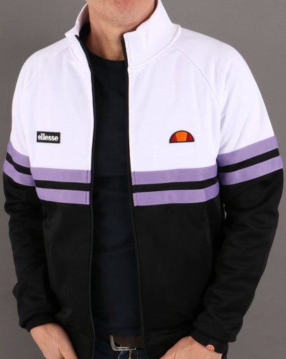 Ellesse Rimini Trainingsjacke Schwarz/Weiß/Flieder
