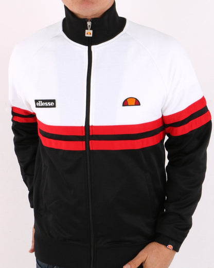 Ellesse Rimini Trainingsjacke Schwarz/Weiß/Rot