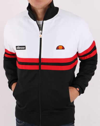 Ellesse Rimini Trainingsjacke Schwarz/Weiß/Rot