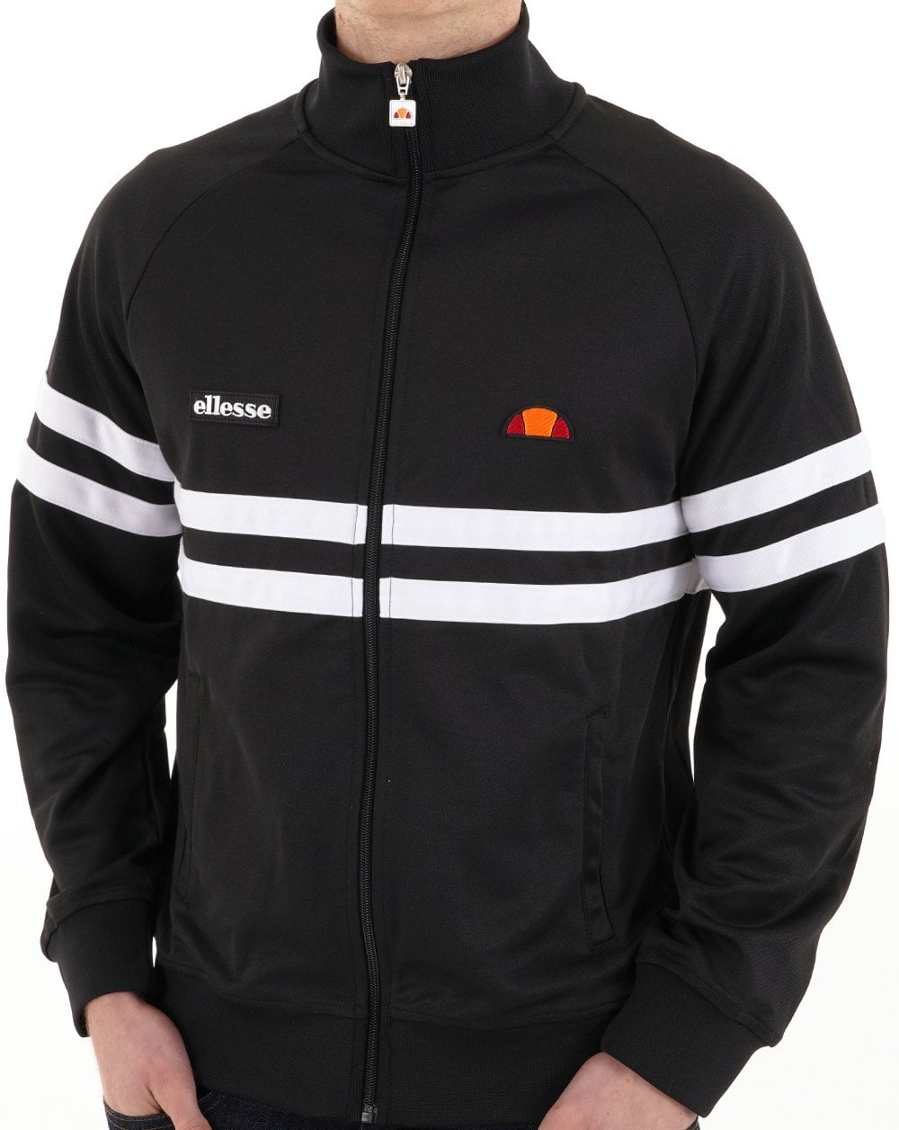 Ellesse Rimini Track Top Schwarz/Weiß