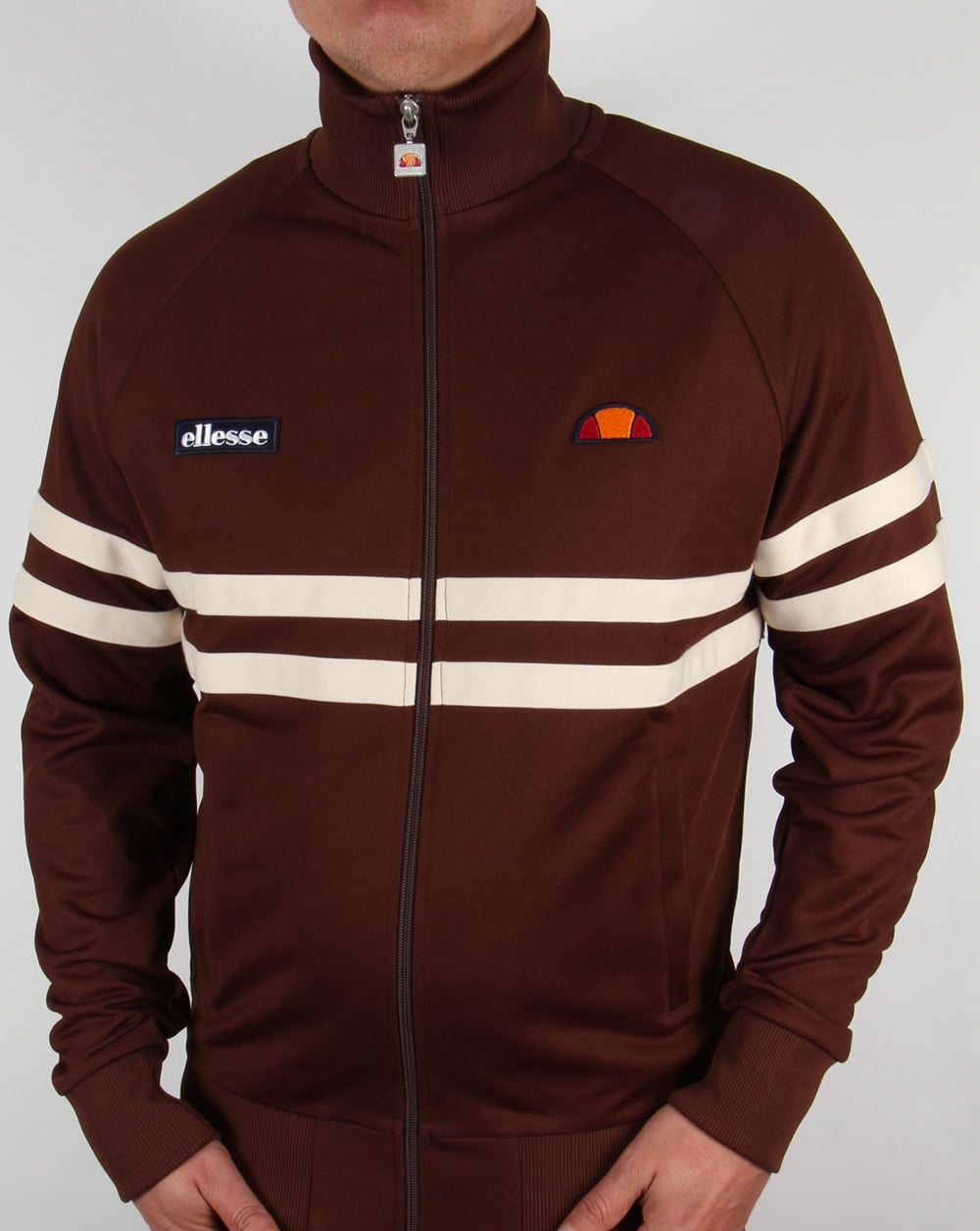 Ellesse Rimini Track Top Brown/Cream