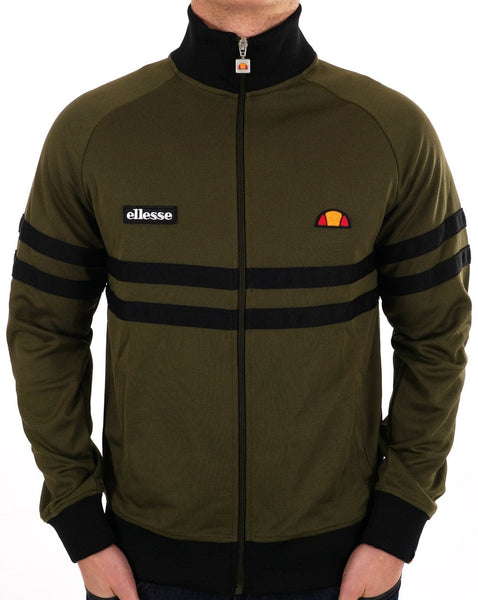 Ellesse Rimini Track Top Dk Olive Black