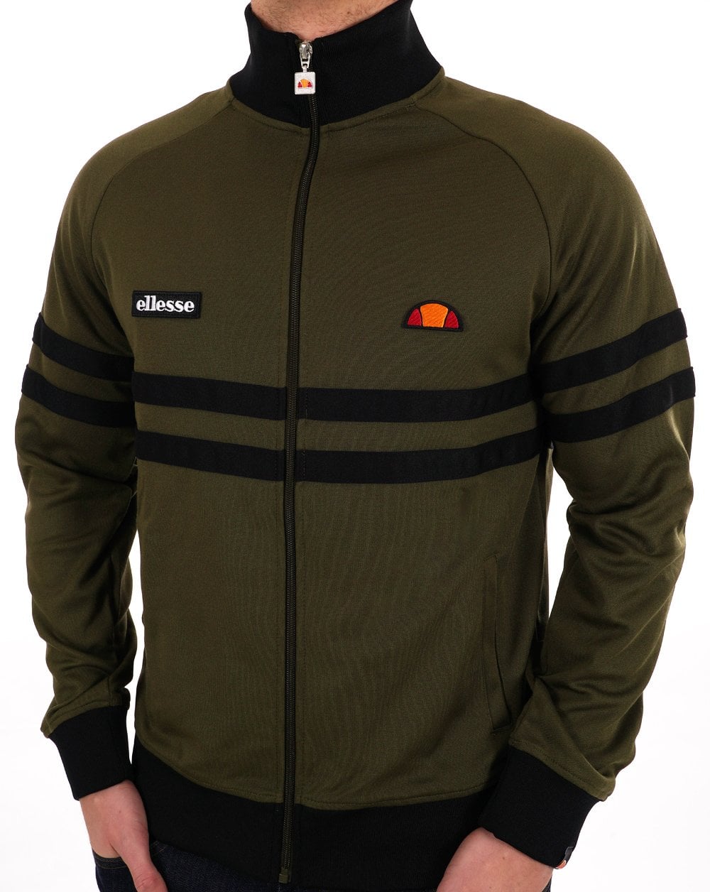 Ellesse Rimini Track Top Dk Olive Black