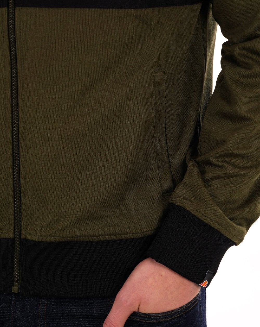 Ellesse Rimini Track Top Dk Olive Black