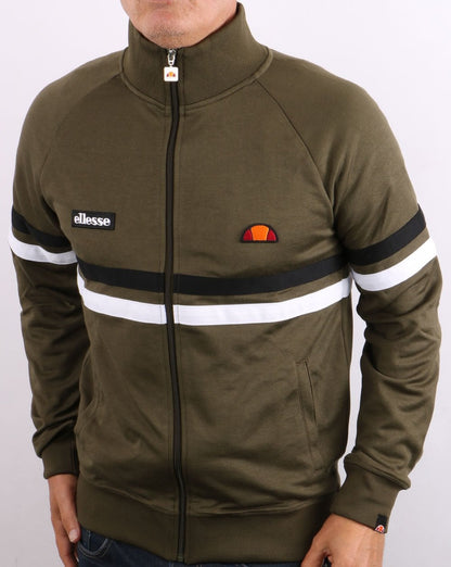 Ellesse Rimini Trainingsjacke Khaki/Schwarz/Weiß