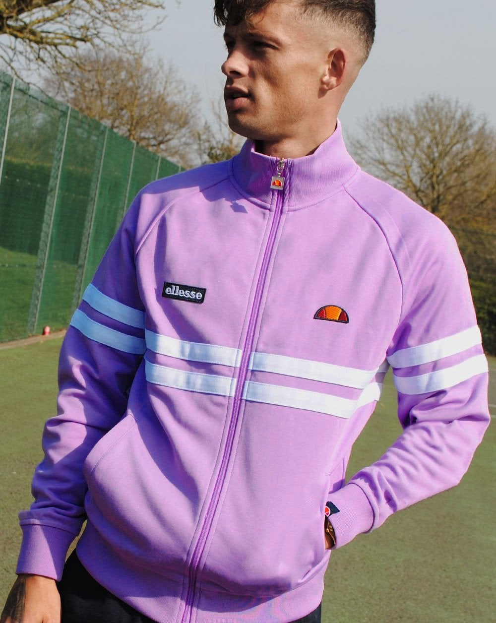 Ellesse Rimini Track Top Flieder/Weiß