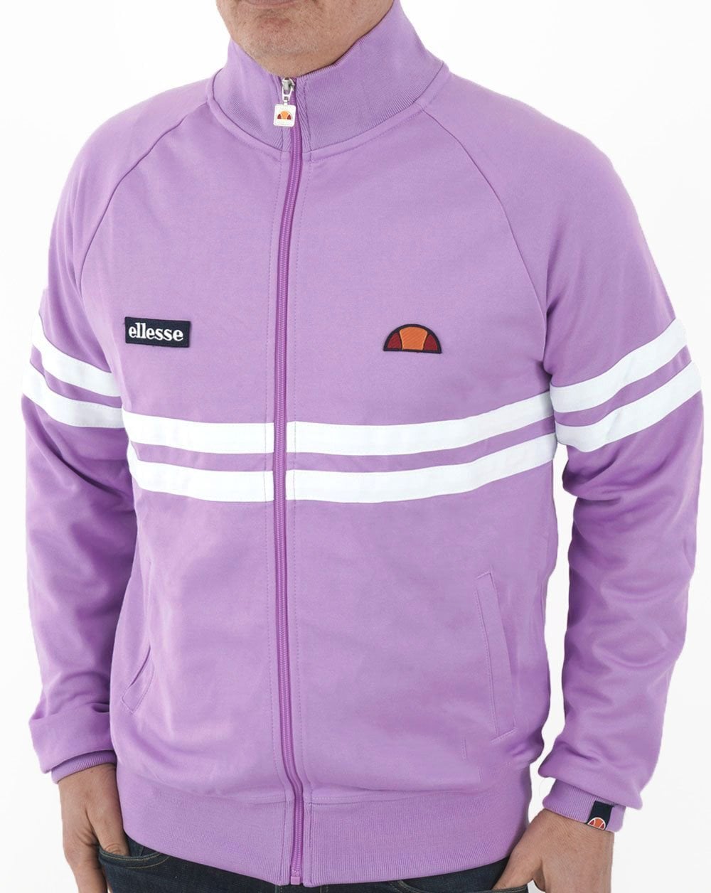 Ellesse Rimini Track Top Lilac/White