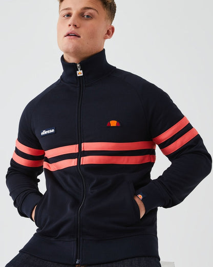 Ellesse – Rimini Trainingsjacke, Marineblau/Koralle