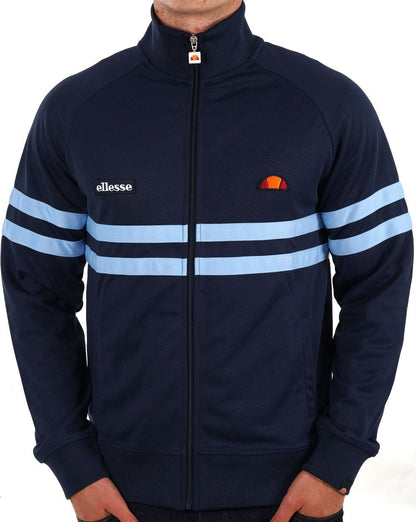 Ellesse – Rimini – Trainingsjacke in Marineblau und Himmelblau