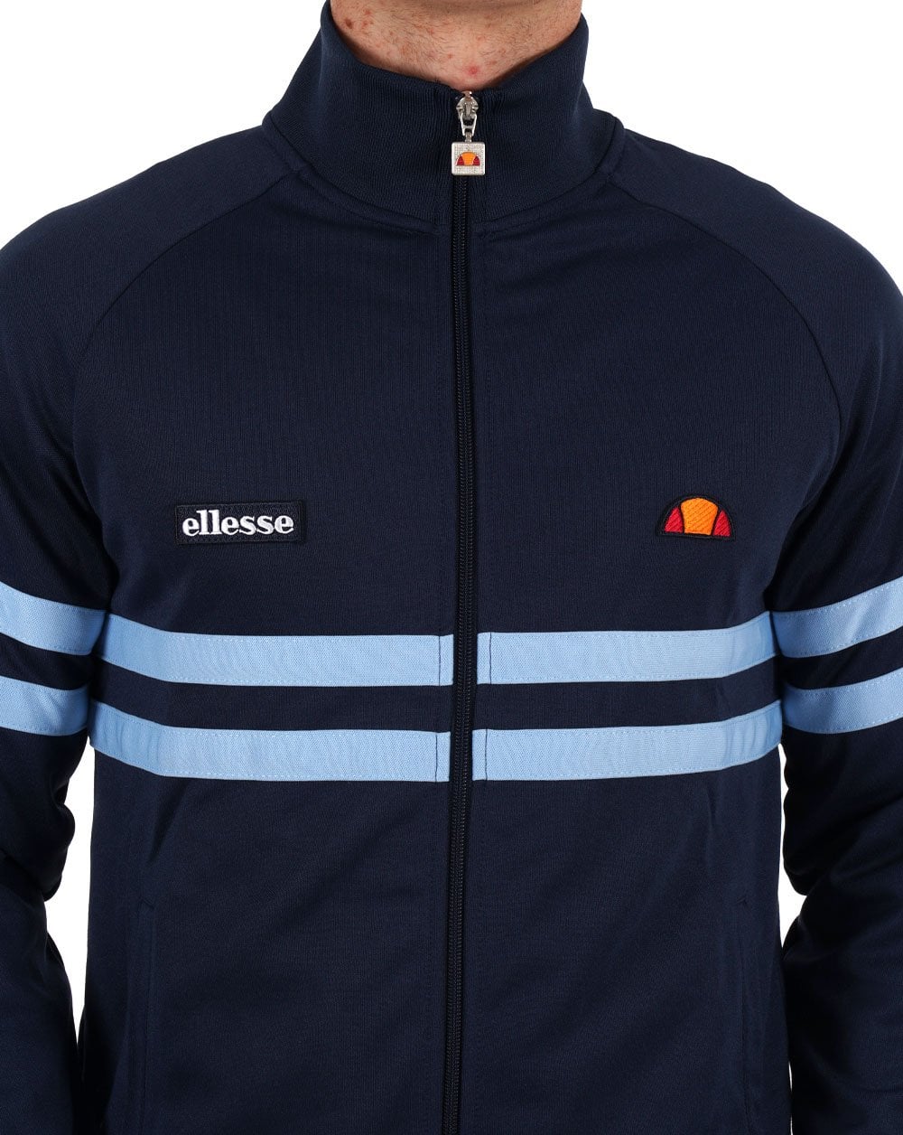 Ellesse – Rimini – Trainingsjacke in Marineblau und Himmelblau