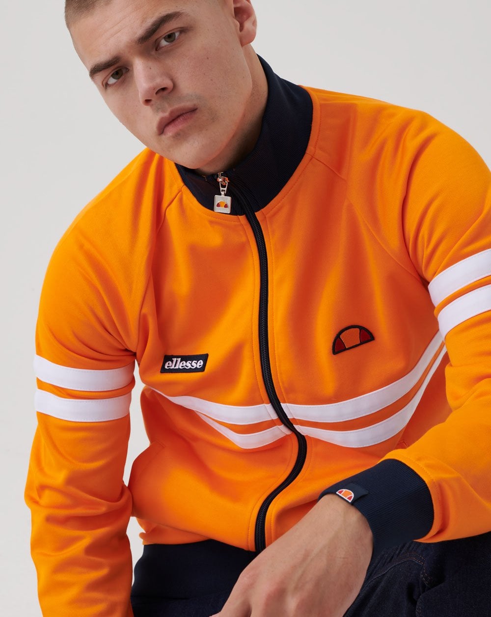 Ellesse Rimini Track Top Orange/Marine