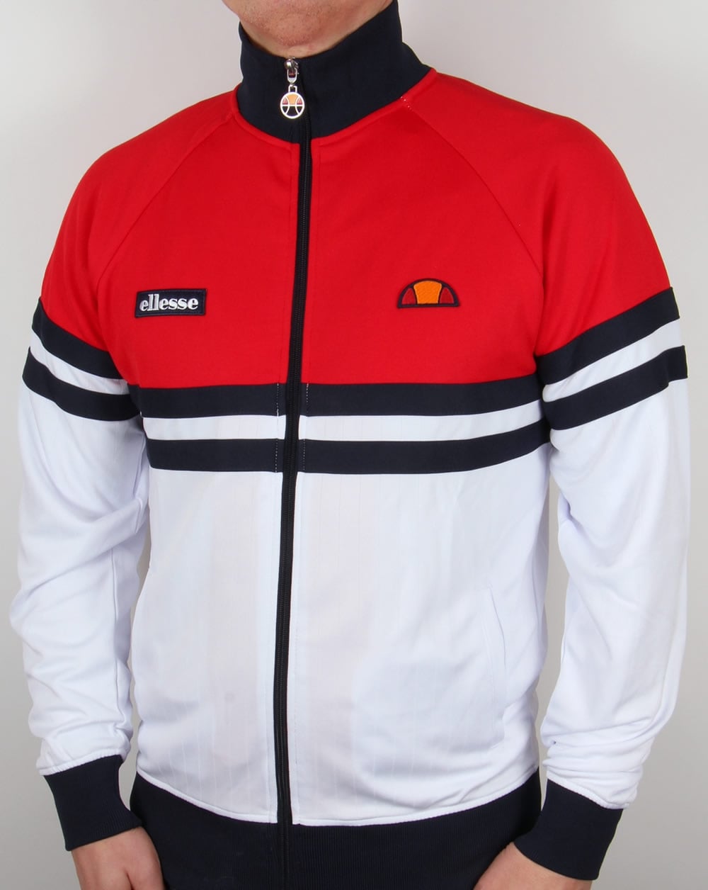 Ellesse Rimini Track Top Red/White/Navy