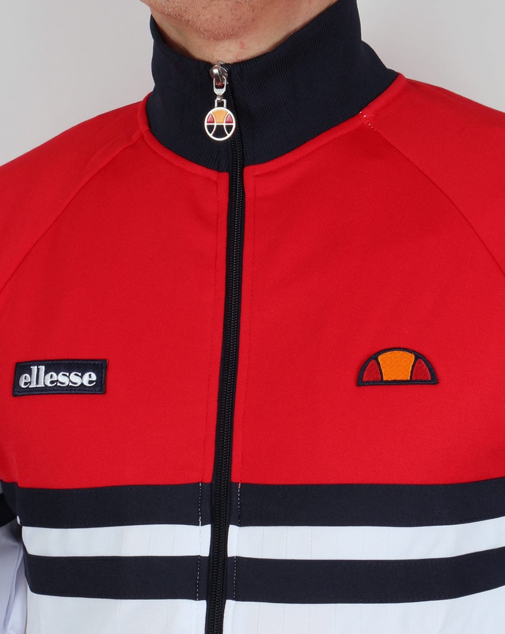 Ellesse Rimini Track Top Red/White/Navy