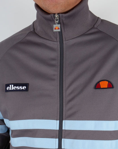 Ellesse – Rimini Trainingsjacke in Silbergrau und Himmelblau