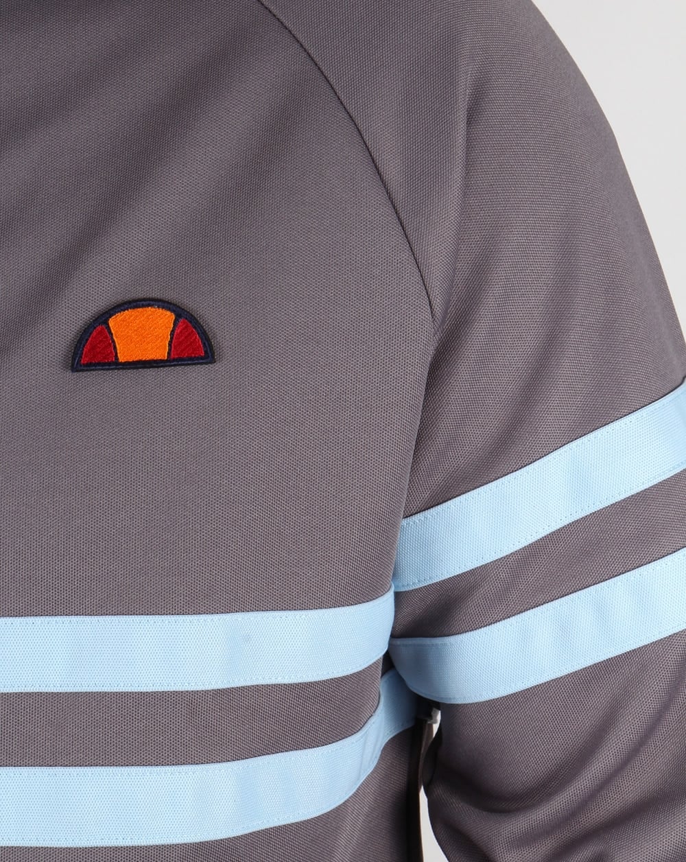 Ellesse Rimini Track Top Silver Grey and Sky