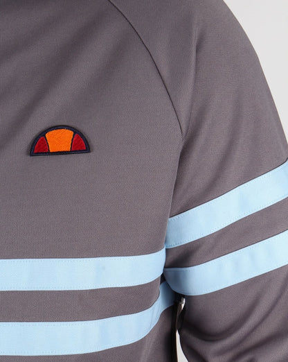 Ellesse – Rimini Trainingsjacke in Silbergrau und Himmelblau