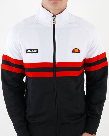 Ellesse Rimini Trainingsjacke Weiß/Schwarz/Rot