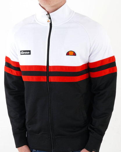 Ellesse Rimini Trainingsjacke Weiß/Schwarz/Rot