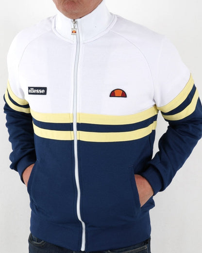 Ellesse Rimini Trainingsjacke Weiß/Blau/Gelb