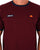 Ellesse Ringer T Shirt Burgundy/Navy