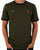 Ellesse Ringer T Shirt Khaki / Black